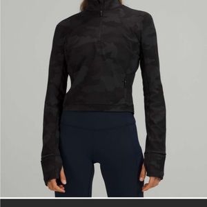 It’s Rulu Run Cropped Half Zip Heritage Camo Sz 6, 8 NWOT